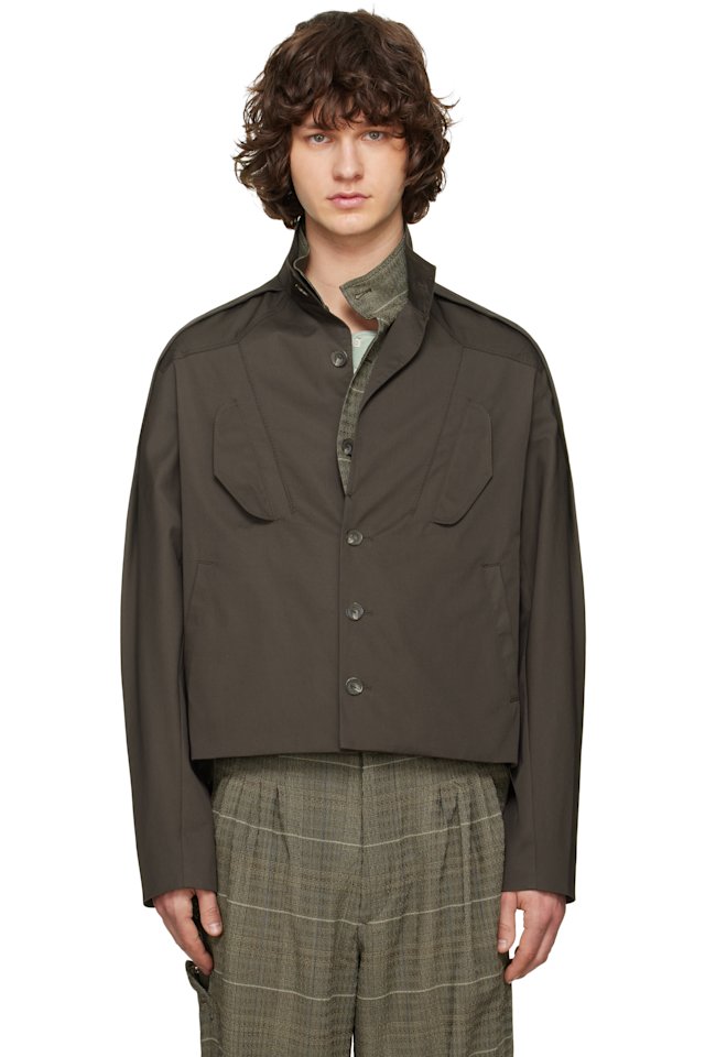 Kiko Kostadinov — Brown Egreta Jacket