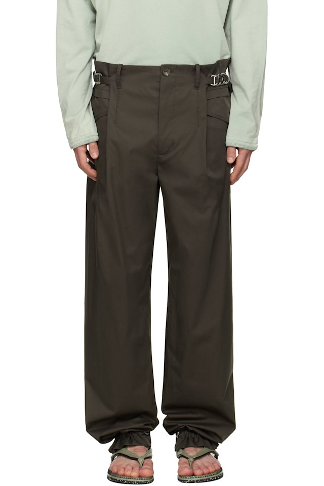 Kiko Kostadinov — Brown Egreta Trousers