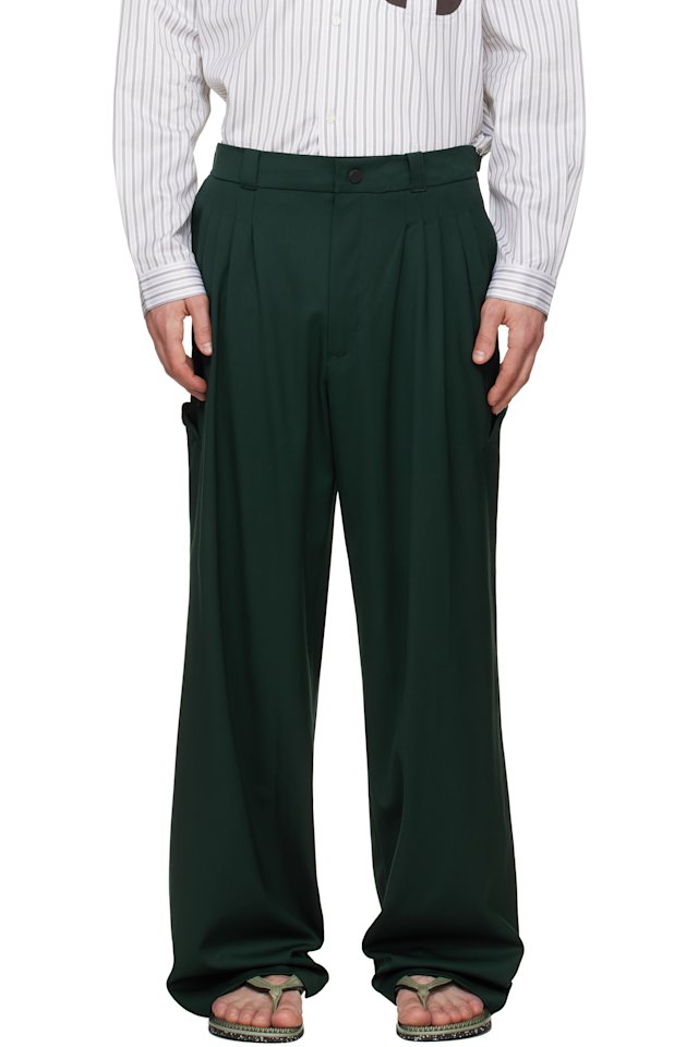 Kiko Kostadinov — Green Andras Formal Trousers