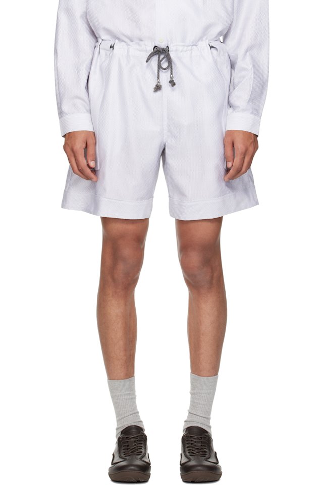 Kiko Kostadinov — White Kyan Shorts