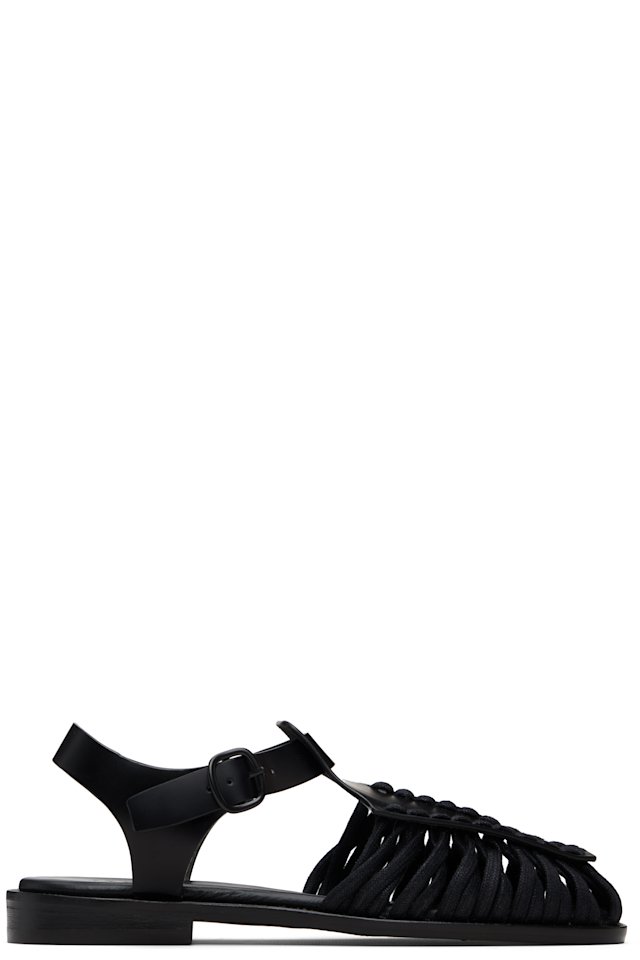HEREU — Black Alaro Sandals