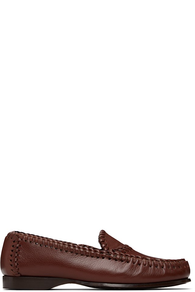HEREU — Brown Sastre Supple Shiny Loafers