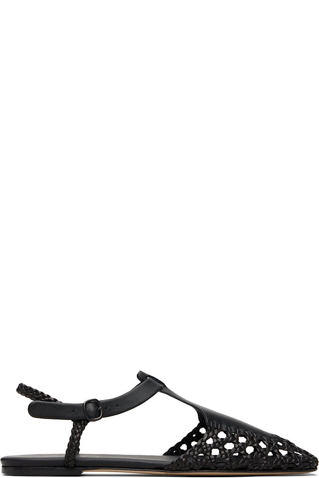 HEREU — Black Reixa Sandals