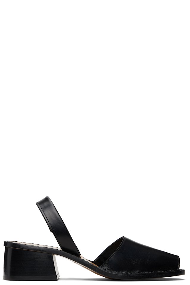 HEREU — Black Altet Heeled Sandals