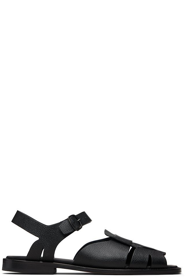 HEREU — Black Roca 2 Grainy Veg Tanned Sandals