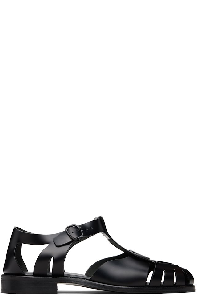HEREU — Black Pesca Sandals