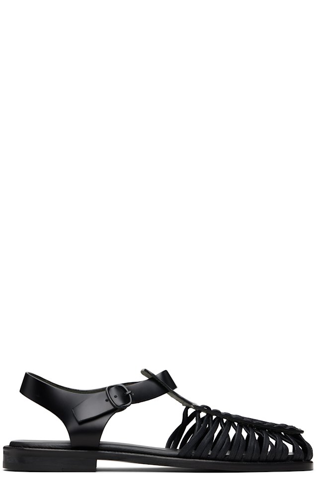 HEREU — Black Alaro Sandals