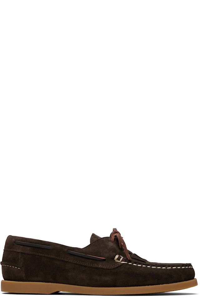 HEREU — Brown Saler Nautic Suede Boat Shoes