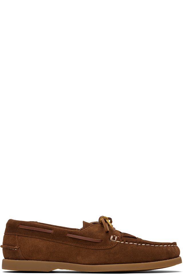 HEREU — Tan Saler Nautic Suede Boat Shoes