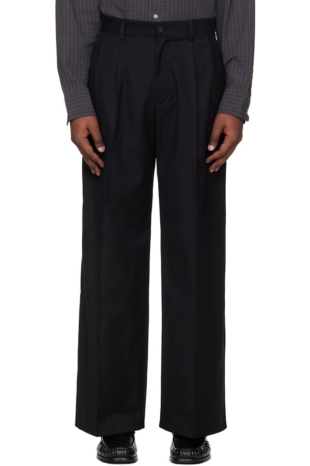 HOPE — Black Loose-Fit Trousers