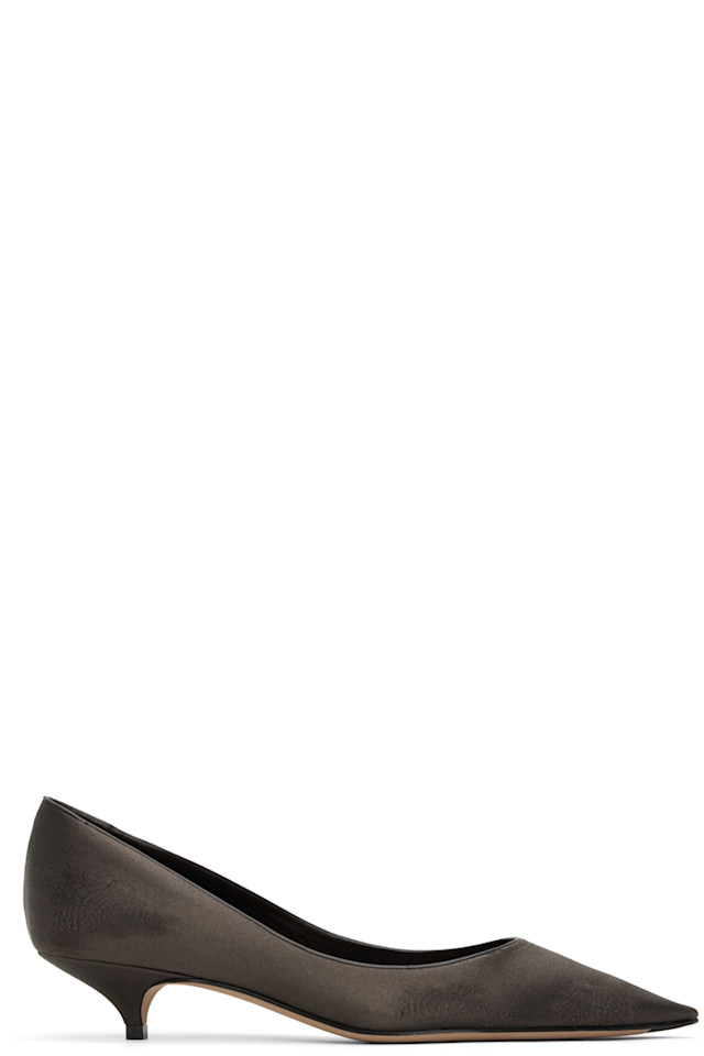 The Row Brown Liisa Kitten Heels