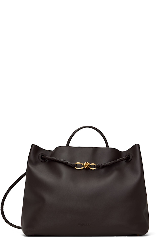 Bottega Veneta Brown Large Andiamo Bag
