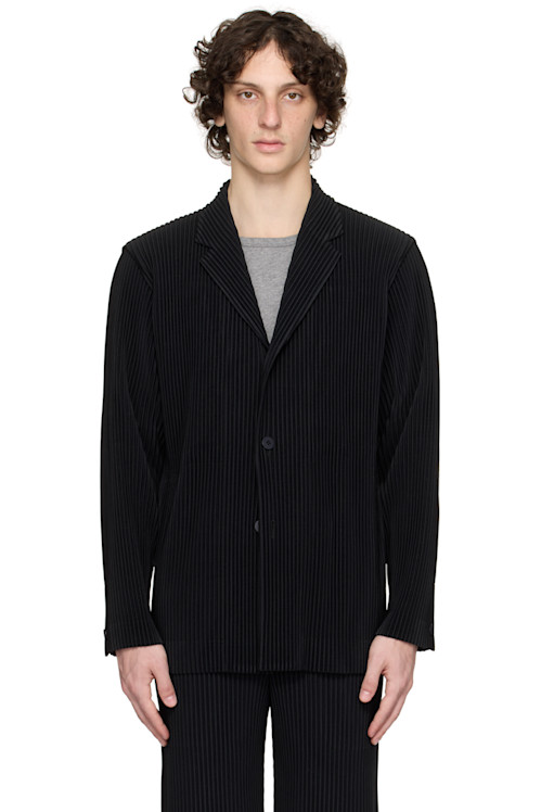 Homme Plisse Issey Miyake Black Tailored Pleats 2 Blazer