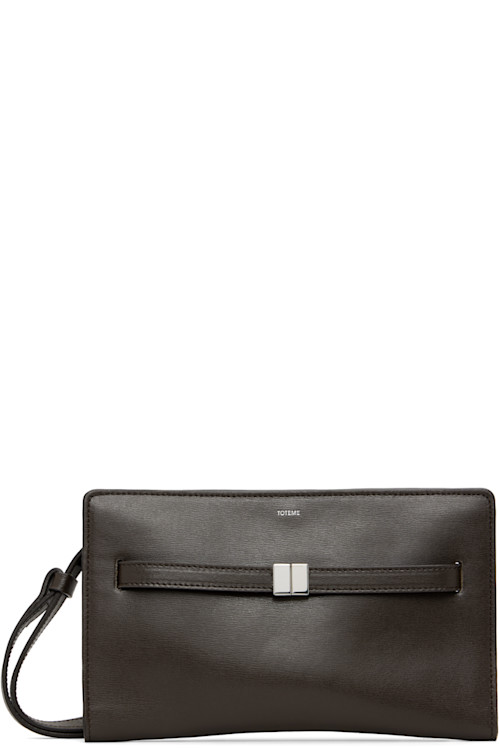 Totme Brown Belted Leather Crossbody Bag