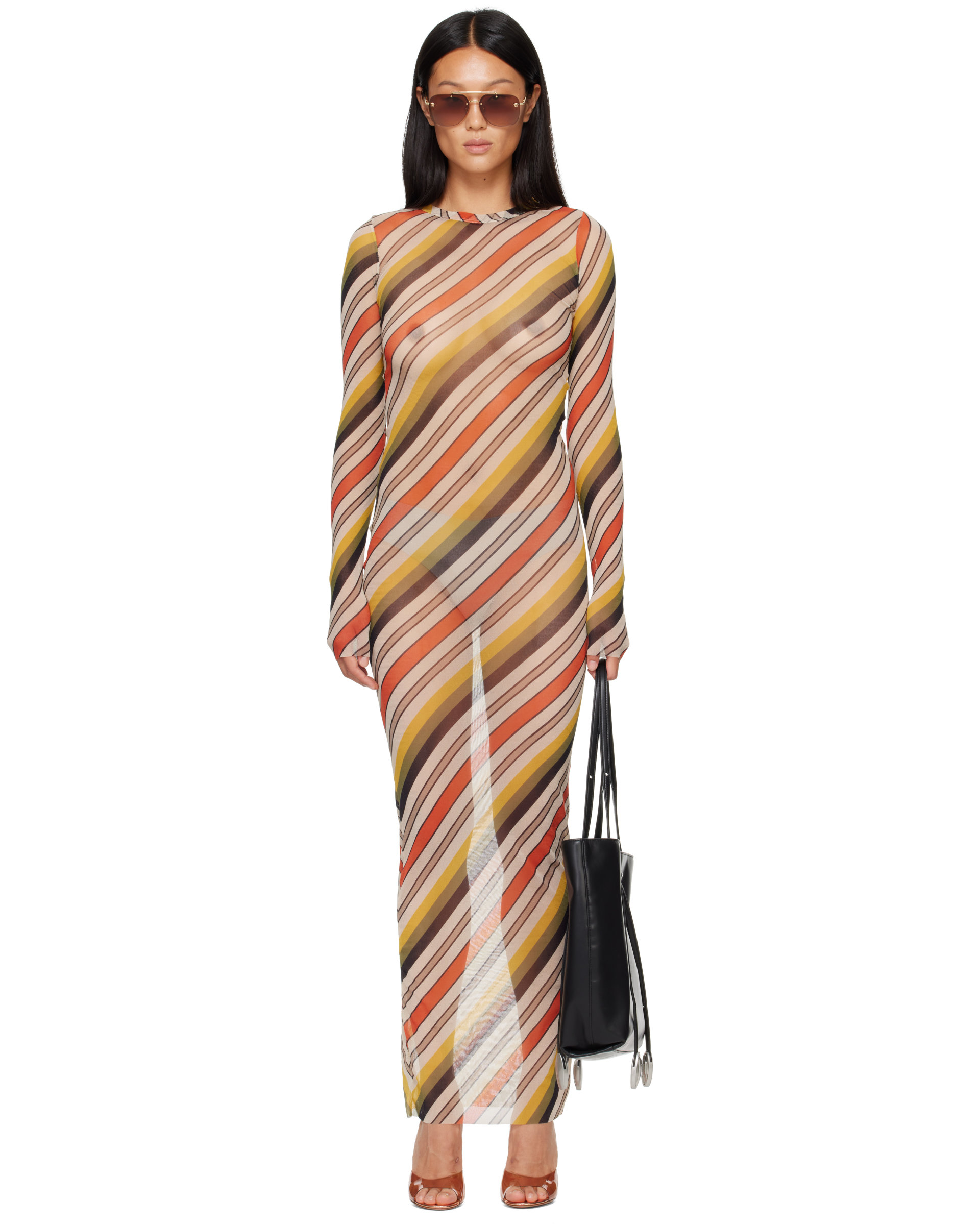 Multicolor 'The Retro Stripe' Maxi Dress