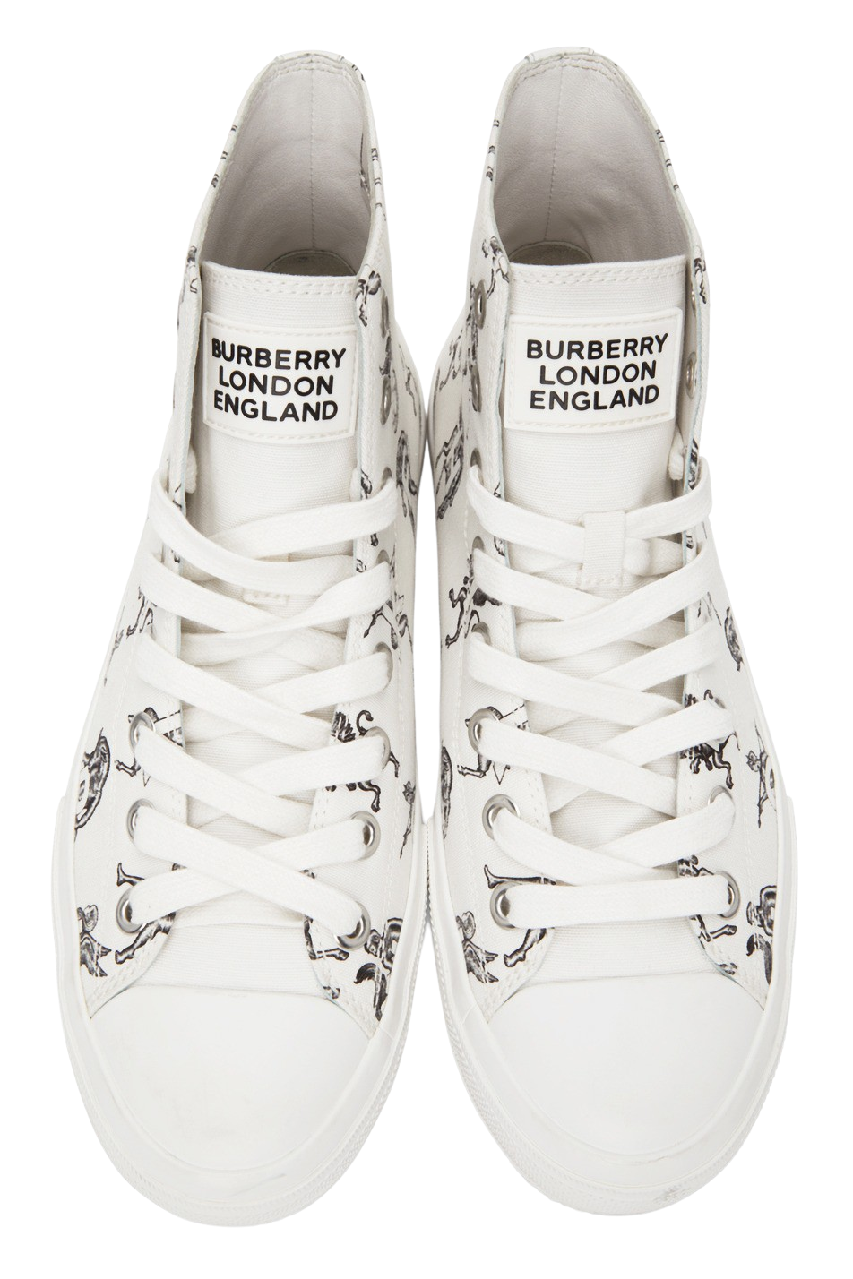 White Mythical Alphabet Larkhall Sneakers