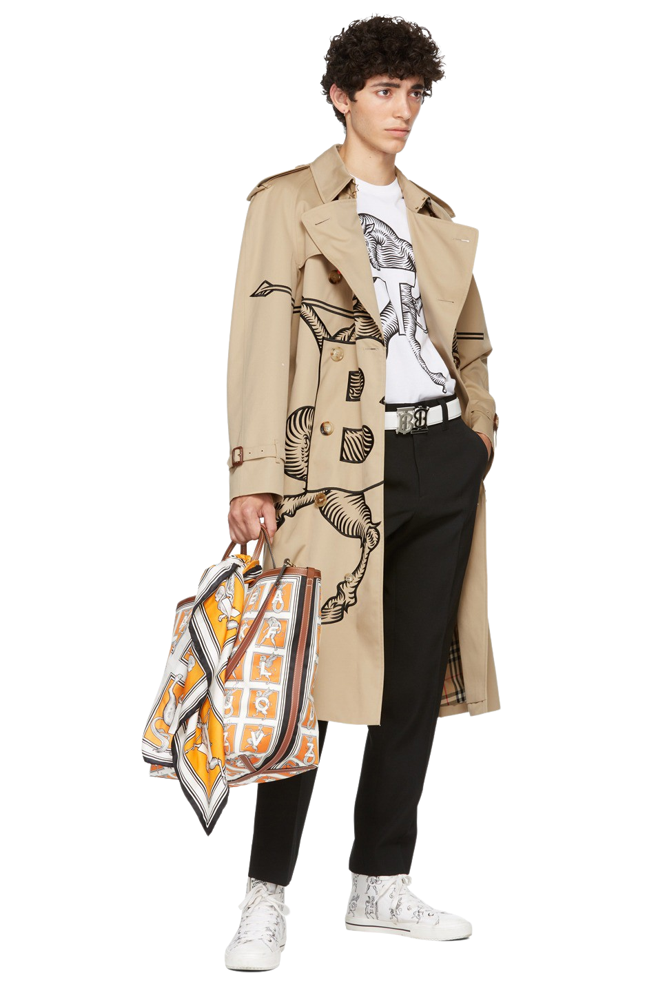 Burberry trench graffiti deals