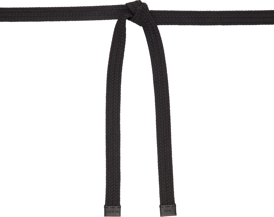 Black Braided Belt