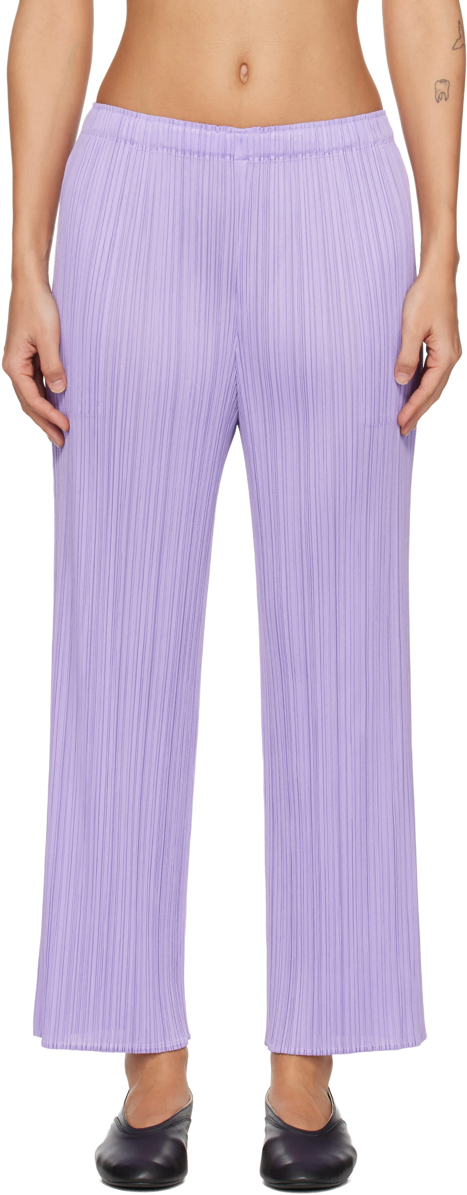PLEAS PLEASEパープルジャケットM PLEATS PLEASE ISSEY MIYAKE: Purple Monthly Colors April Trousers