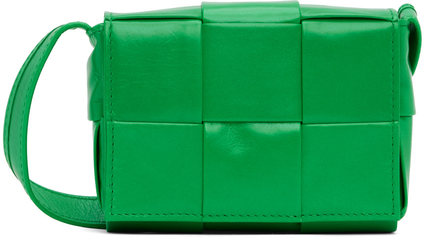 Bottega Veneta: Green Candy Cassette Bag | SSENSE