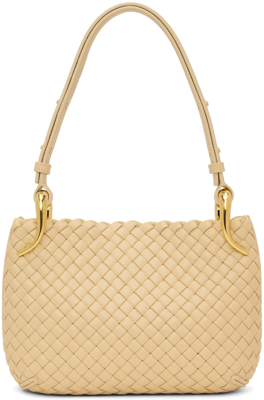 Bottega Veneta: Beige Small Clicker Bag | SSENSE
