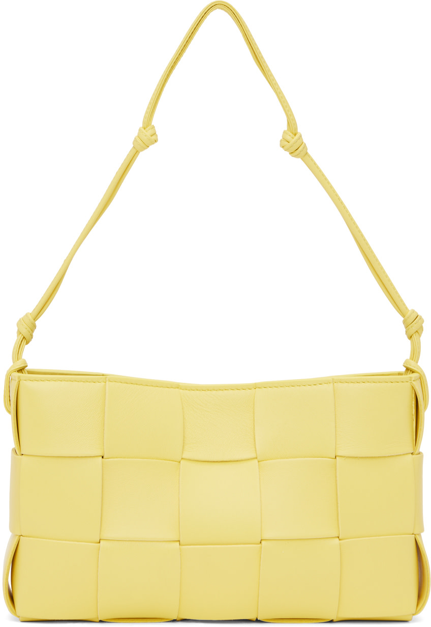 Rin様 BOTTEGA VENETA カセット イエロー Bottega Veneta: Yellow Cassette Shoulder Bag | SSENSE Canada