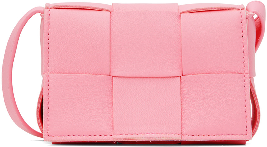BOTTEGA VENETA ピンク ボディバッグ Bottega Veneta: Pink Candy Cassette Bag | SSENSE