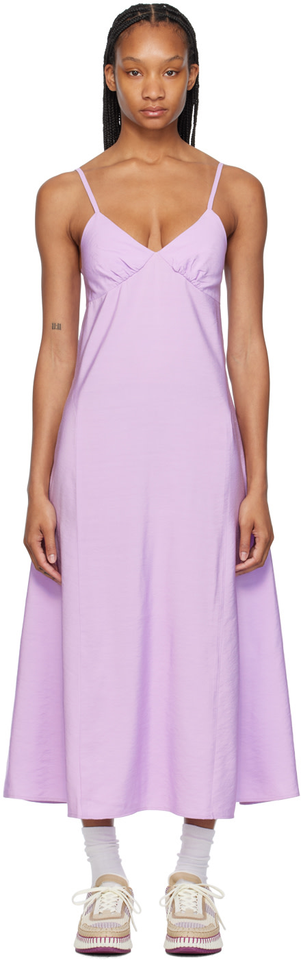 Maison Kitsuné: Purple Strap Maxi Dress | SSENSE Argentina