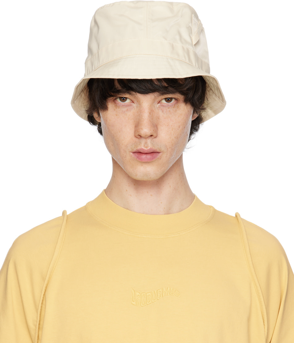 JACQUEMUS: イエロー Le Bob Ovalie バケットハット | SSENSE 日本