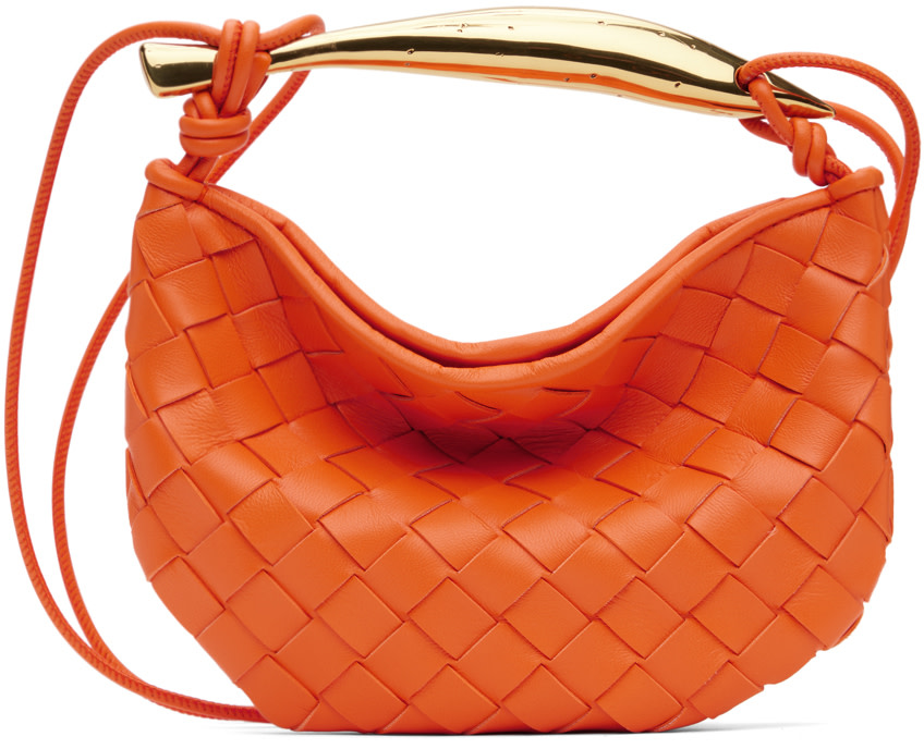Bottega Veneta: Orange Mini Sardine Bag | SSENSE
