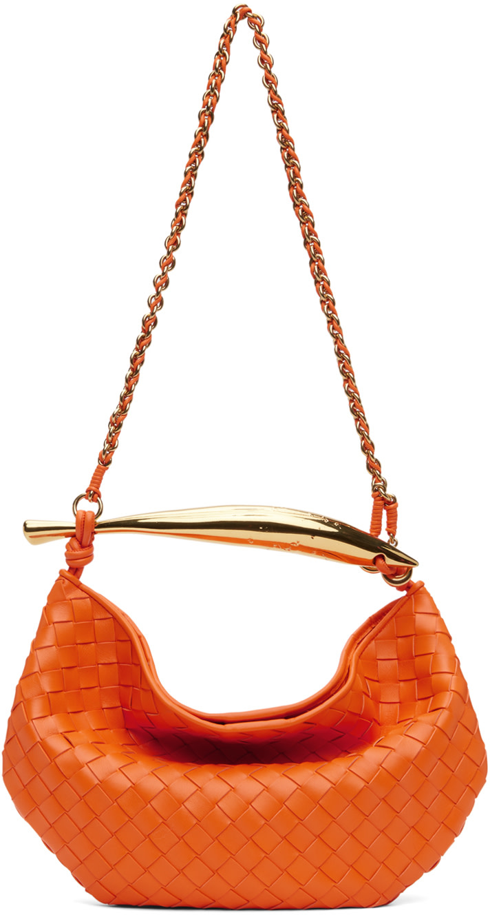 BOTTEGA VENETA ナイロンプリントバッグ　オレンジ 241798F048044_1.jpg