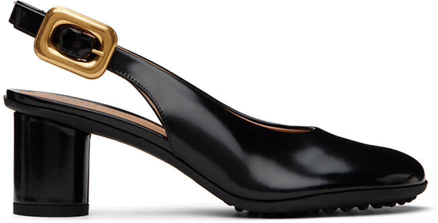 BOTTEGA VENETA◆ブラック ハイヒール パンプス 38.5 Bottega Veneta: ブラック Atomic パンプス | SSENSE 日本