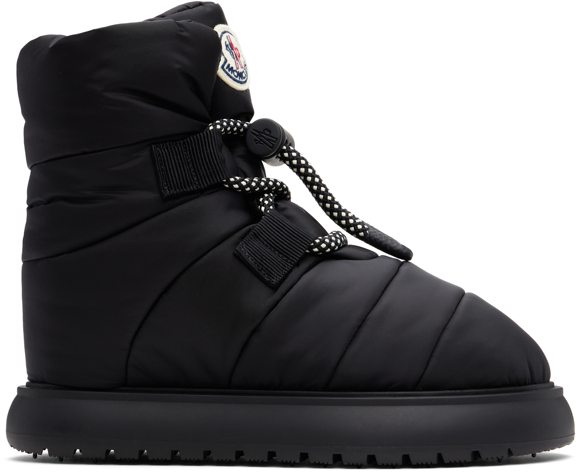 Moncler: Black Gaia Pull Snow Boots | SSENSE
