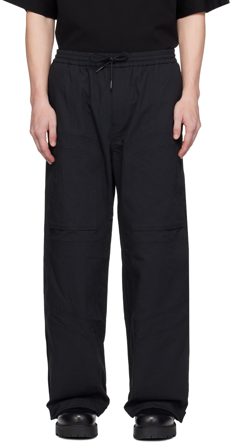 JUUN.J Woven Pants カーゴパンツ Juun.J Brushed Cotton Puckered Pants （Black） - Osaka / Kyoto