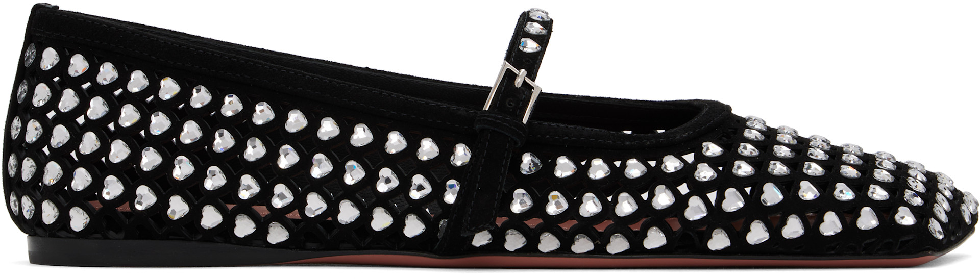 美品。AMINA MUADDI クリスタル　フラットシューズ　36 Amina Muaddi Cora Crystal Lace Up 105 - Metallic – Kith Europe