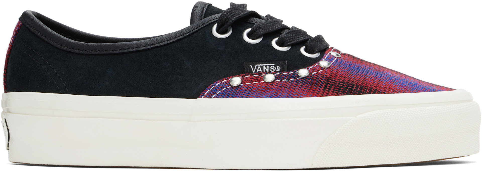 Vans: Black & Purple LX Authentic Reissue 44 Sneakers | SSENSE