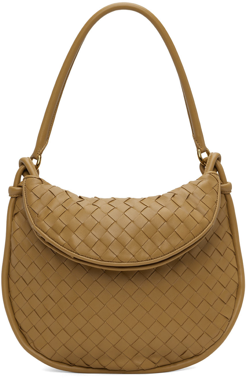 小物 taimelu121 BOTTEGA VENETA Bottega Veneta: Tan Medium Gemelli Bag | SSENSE