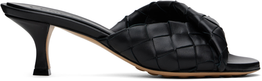 Bottega Veneta: Black Blink Mules | SSENSE