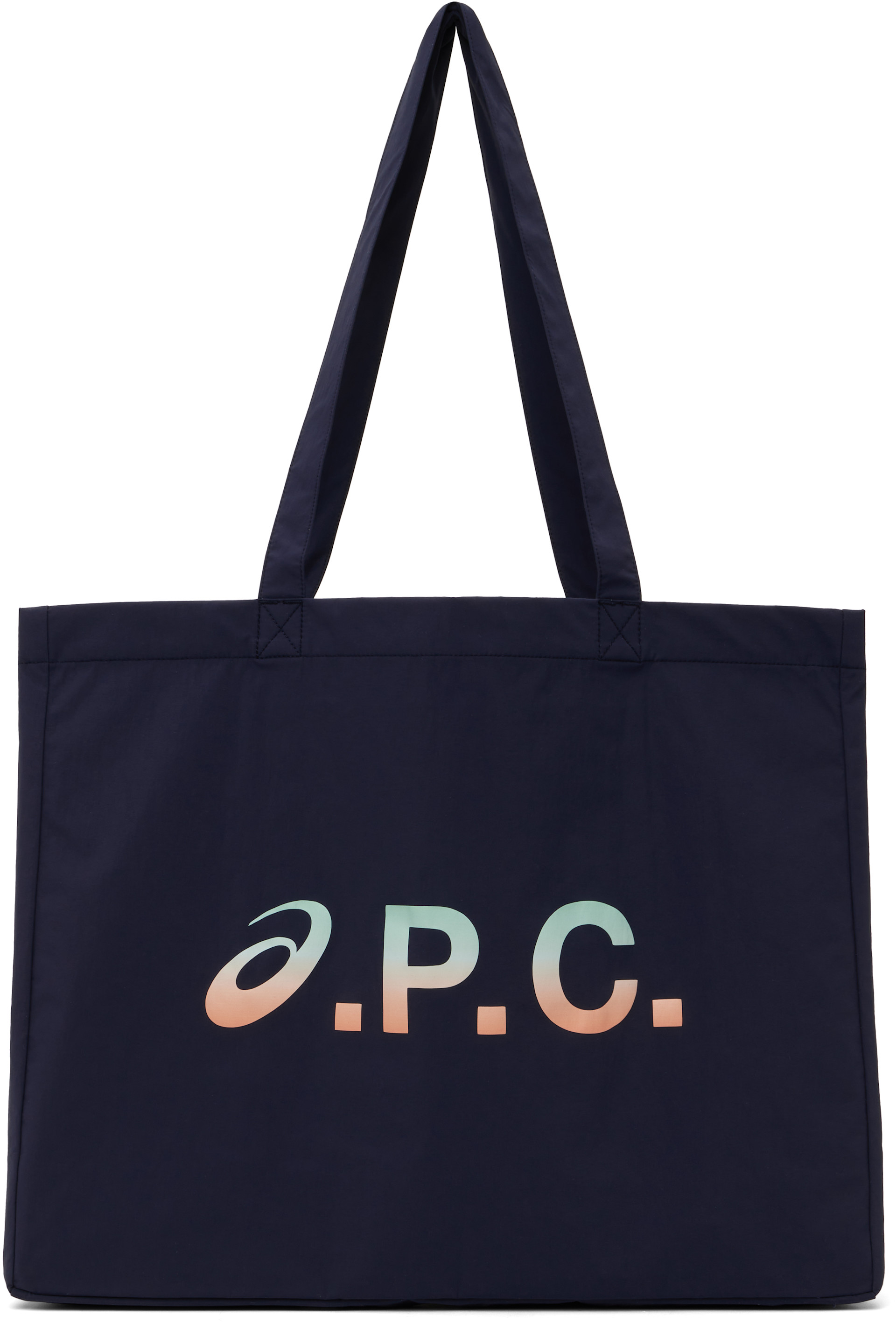 A.P.C.のネイビー ASICSエディション Diane ショッピングトートがセール中