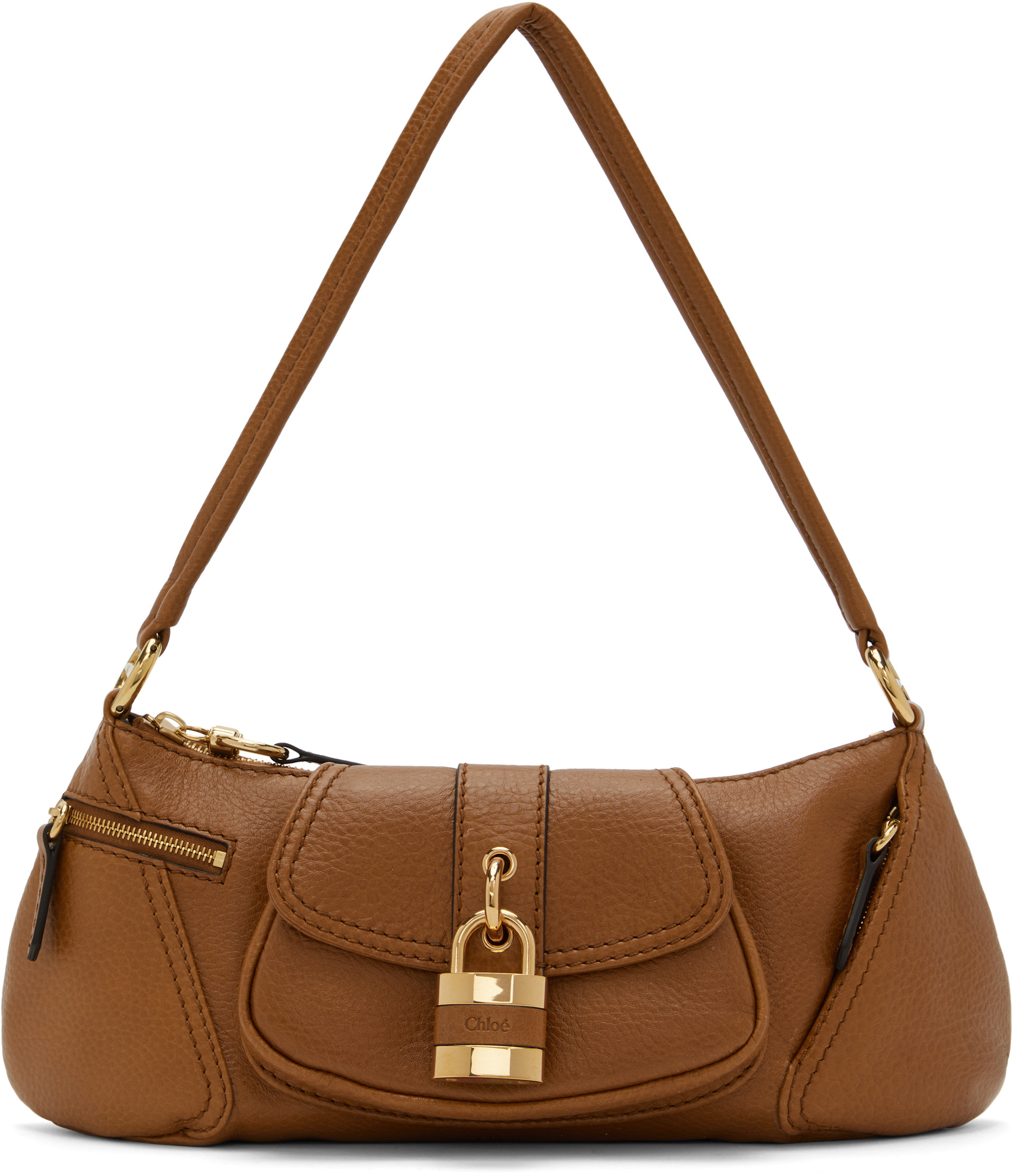 Chloé: Brown 'The 99' Shoulder Bag | SSENSE