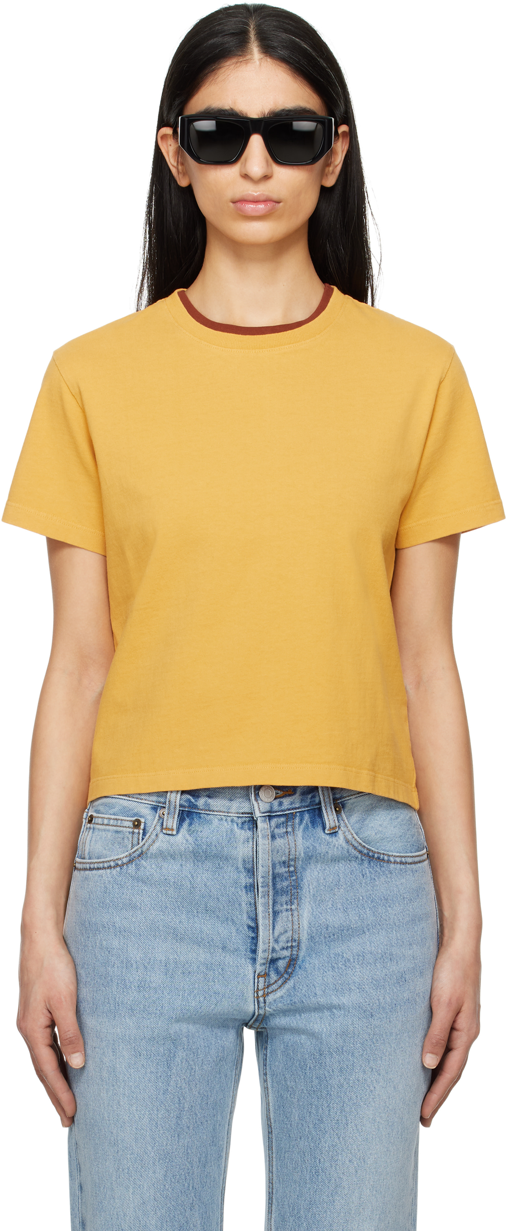 Still Here: SSENSE Exclusive Yellow 'The Shirt' T-shirt | SSENSE