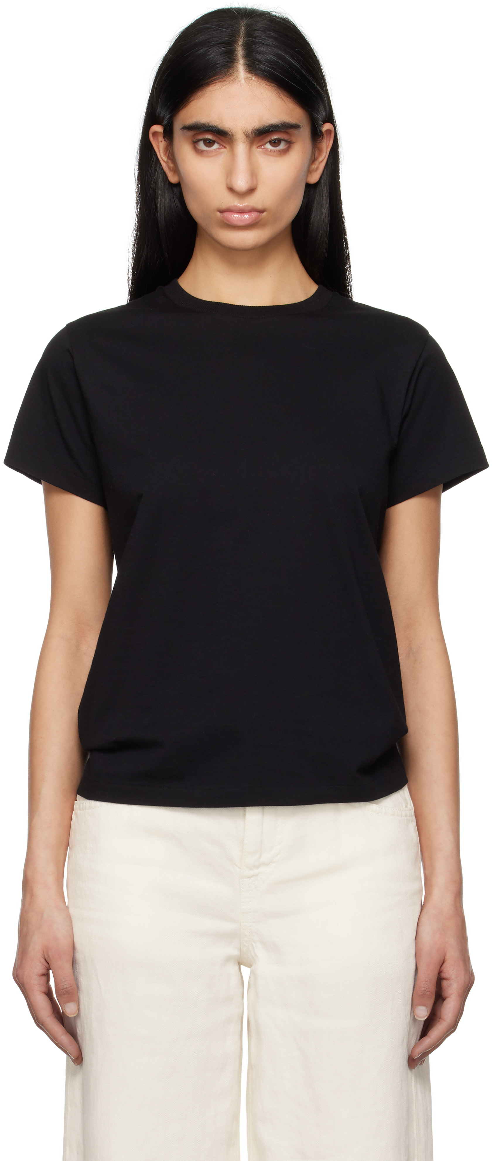 THE ROW 半袖 Tシャツ ブラック The Row: Black Florie T-shirt | SSENSE