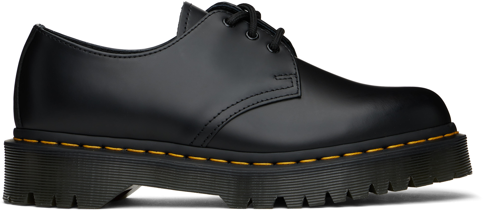 Dr. Martens: Black 1461 Bex Smooth Leather Derbys | SSENSE