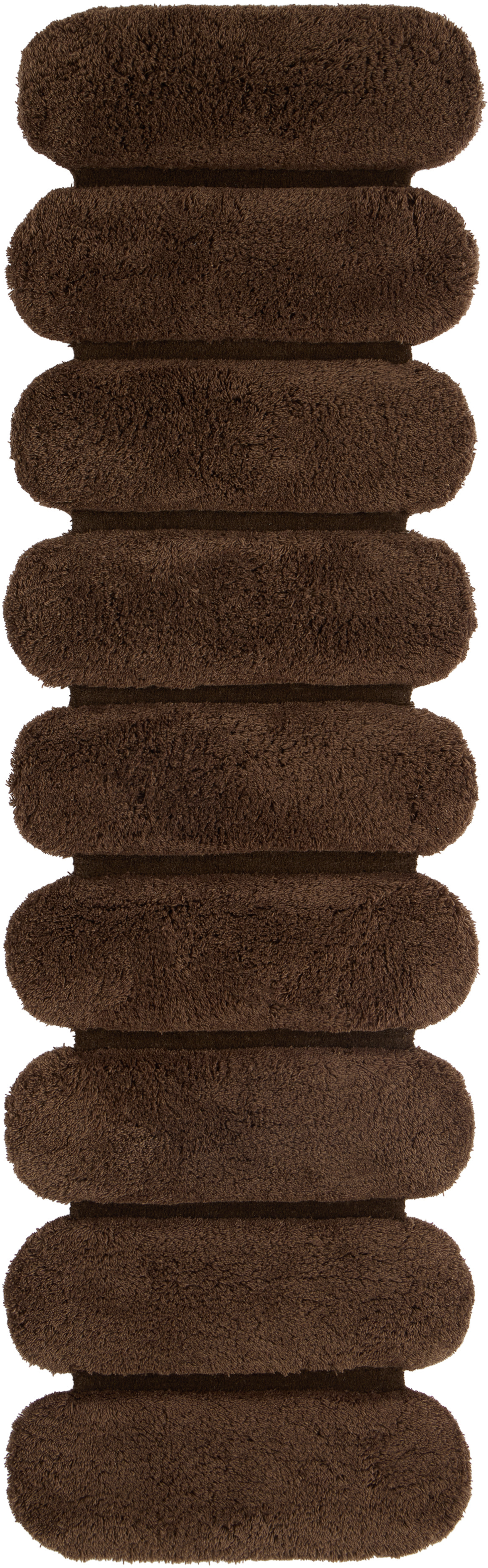 MUSH STUDIOS ブラック＆オフホワイト The Wooly クッション Wooly Pillow – Mush Studios