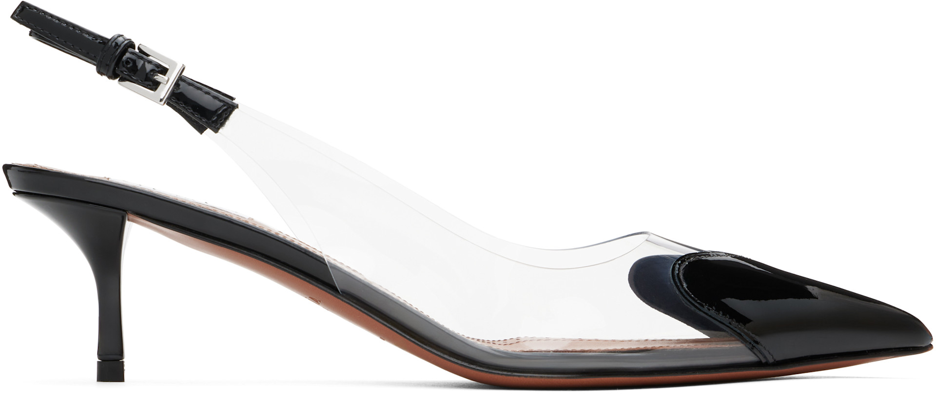 A*M様 ALAÏA Le COEUR スリングバックヒールパンプス37.5 ALAÏA: Black Le Coeur Slingback Heels | SSENSE Canada
