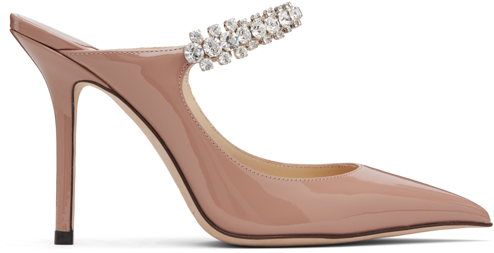 Jimmy Choo: Pink Bing 100 Mules | SSENSE
