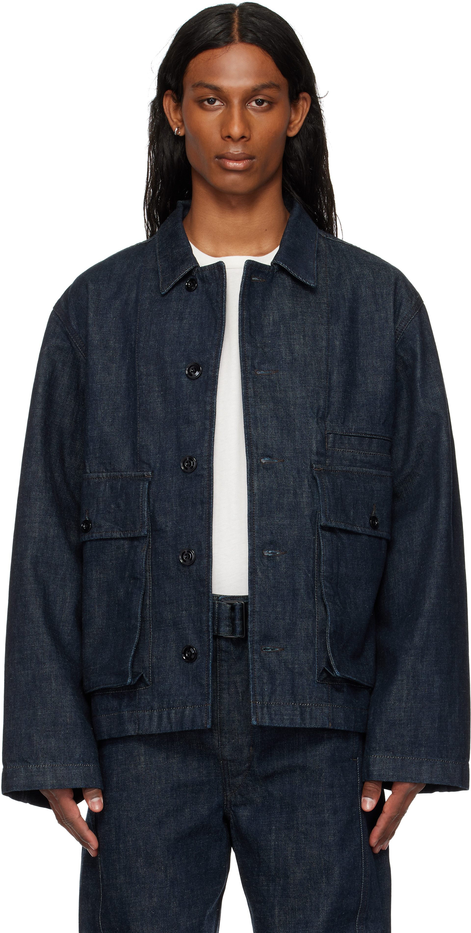 LEMAIRE 定番デニムブルゾン M 人気デザイン'''' メンズ用 LEMAIRE デニムジャケット | SSENSE 日本