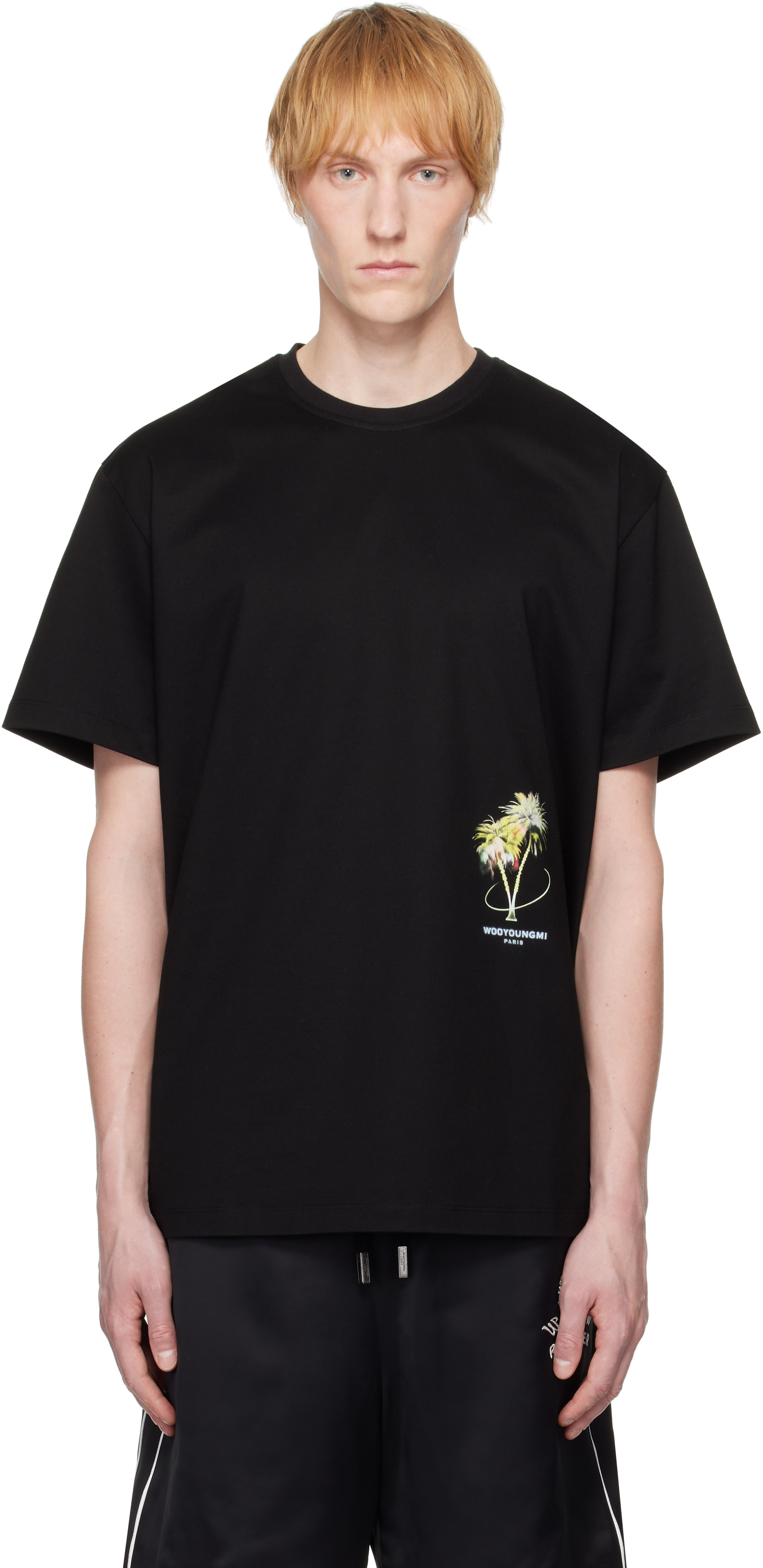 wooyoungmi tシャツ WOOYOUNGMI】Men's Flower Back Logo T-Shirt (WOOYOUNGMI/Tシャツ