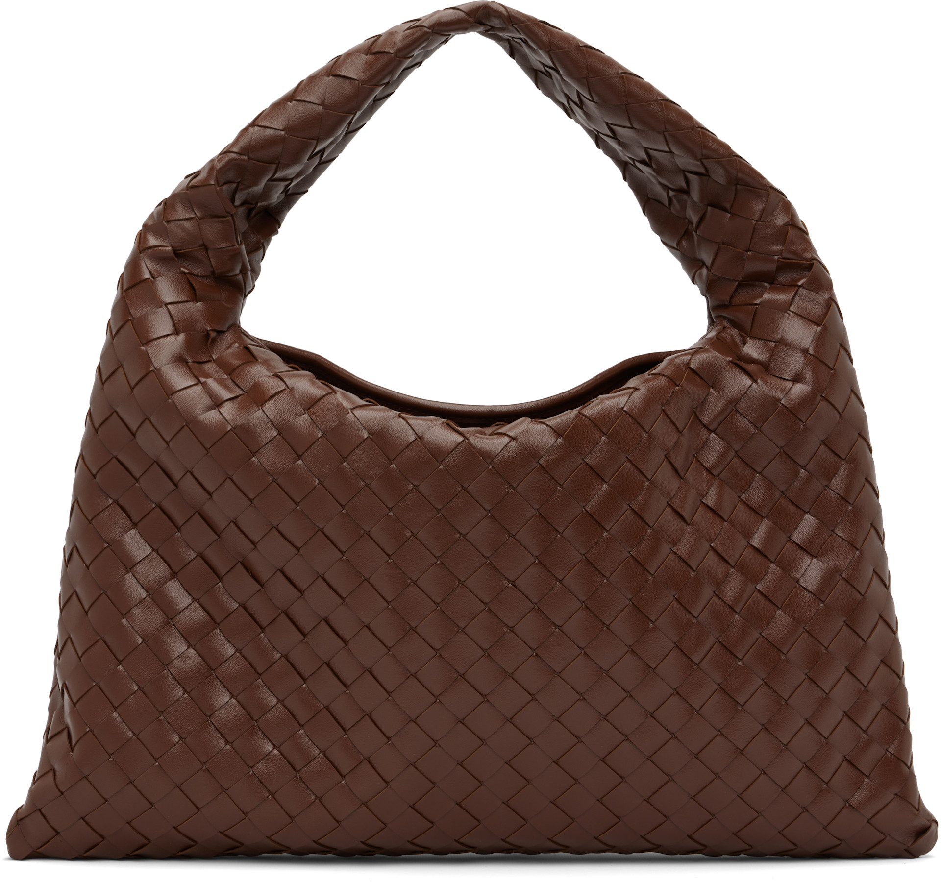 Bottega Veneta 　ホーボー　 ダークブラウン Bottega Veneta: Brown Hop Bag | SSENSE