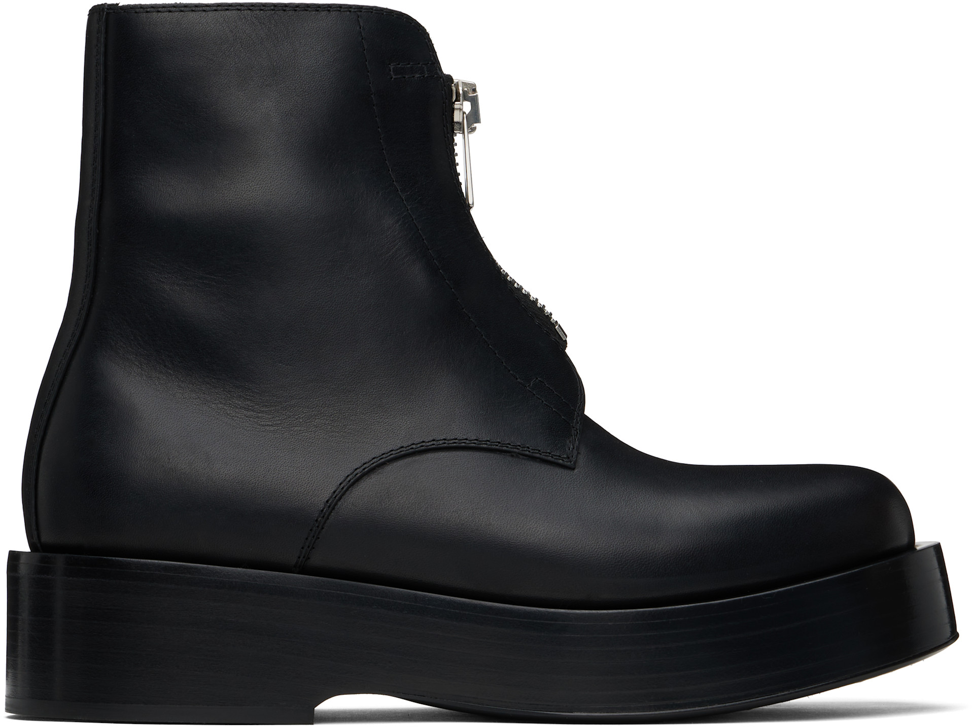 Bottega Veneta: Black Torino Ankle Boots | SSENSE